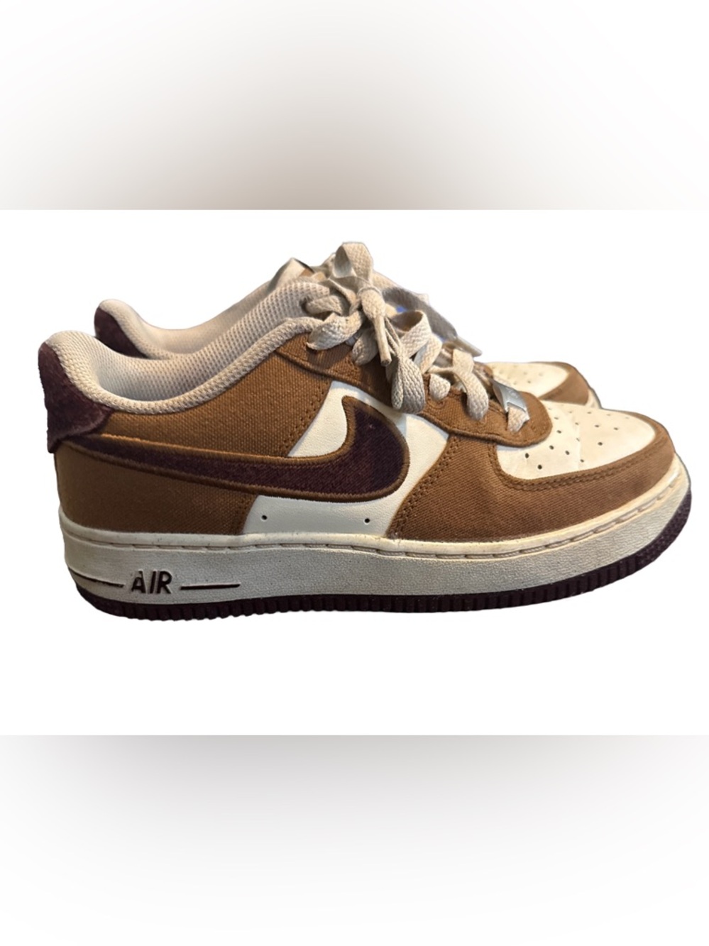 Nike Air Force 1 LV8 Light British Tan Sneakers for Kids Size 3 Year, FN4731-200